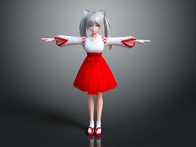 現(xiàn)代游戲角色 卡通女孩3D模型在動漫游戲開發(fā)中的應(yīng)用